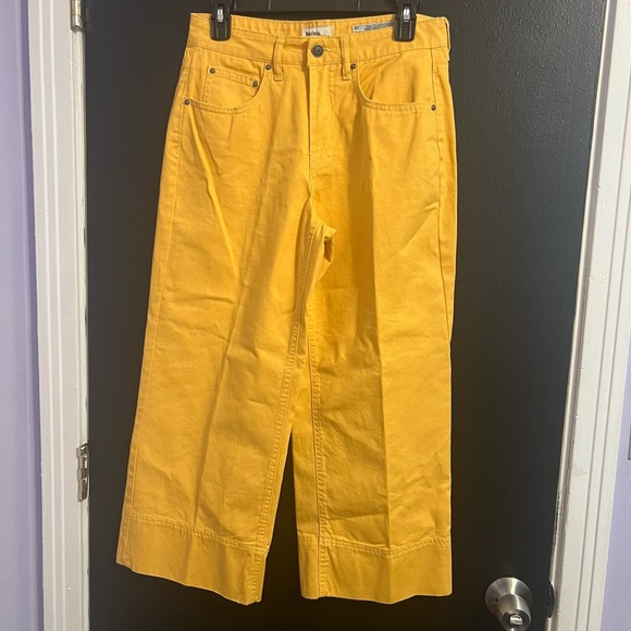 Rocks&Indigo Bright Yellow High-Waist Wide Leg Pants - Picture 3 of 5